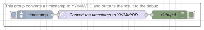 Screenshot showing the example of flow having the good group name "Screenshot showing the example of flow having the good group name"